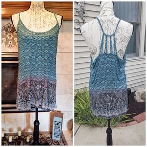 Maurices String Tank XL Gorgeous Teal Design!